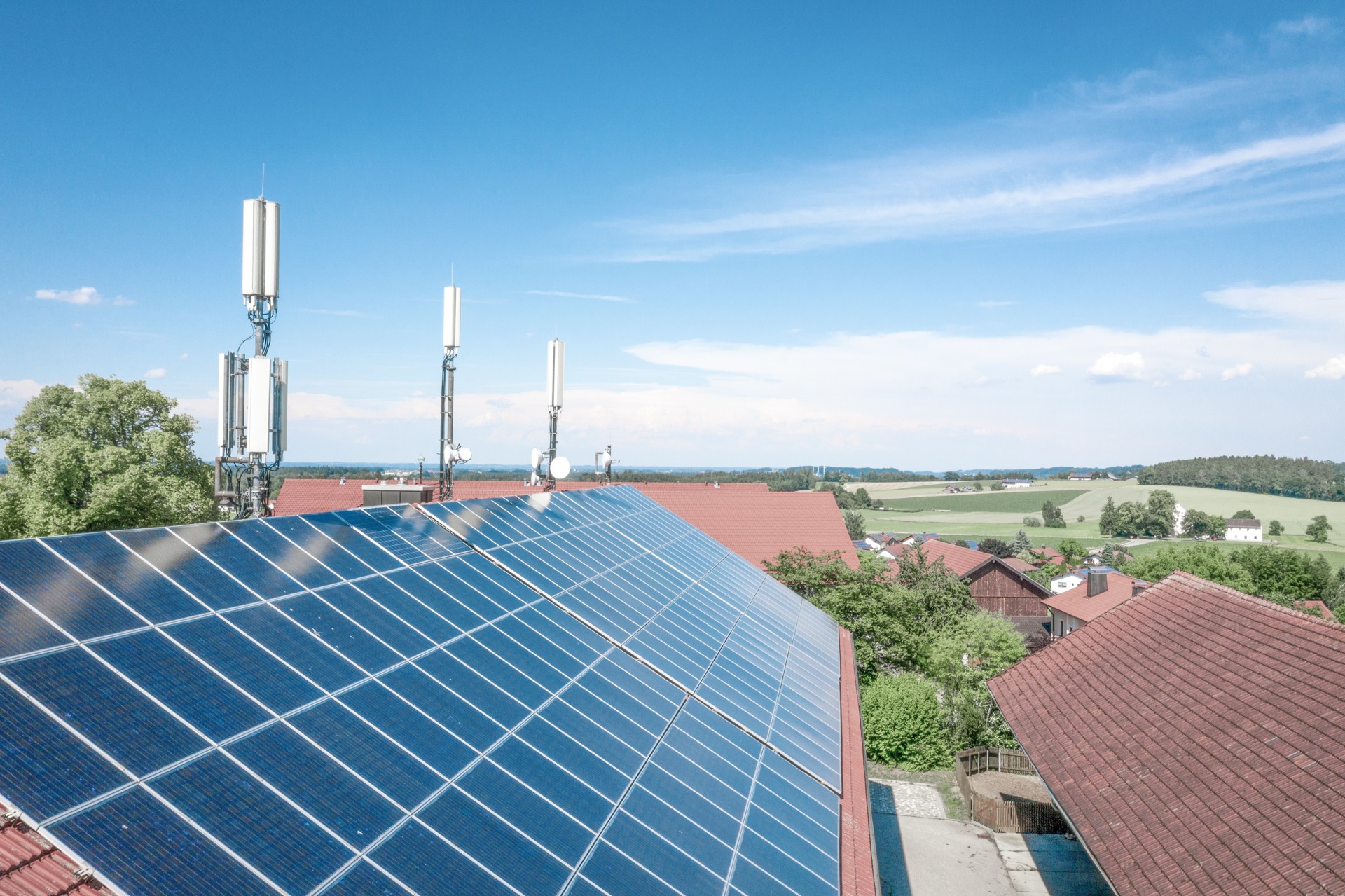 Solarzellen auf dem ABEL Gebäudedach
